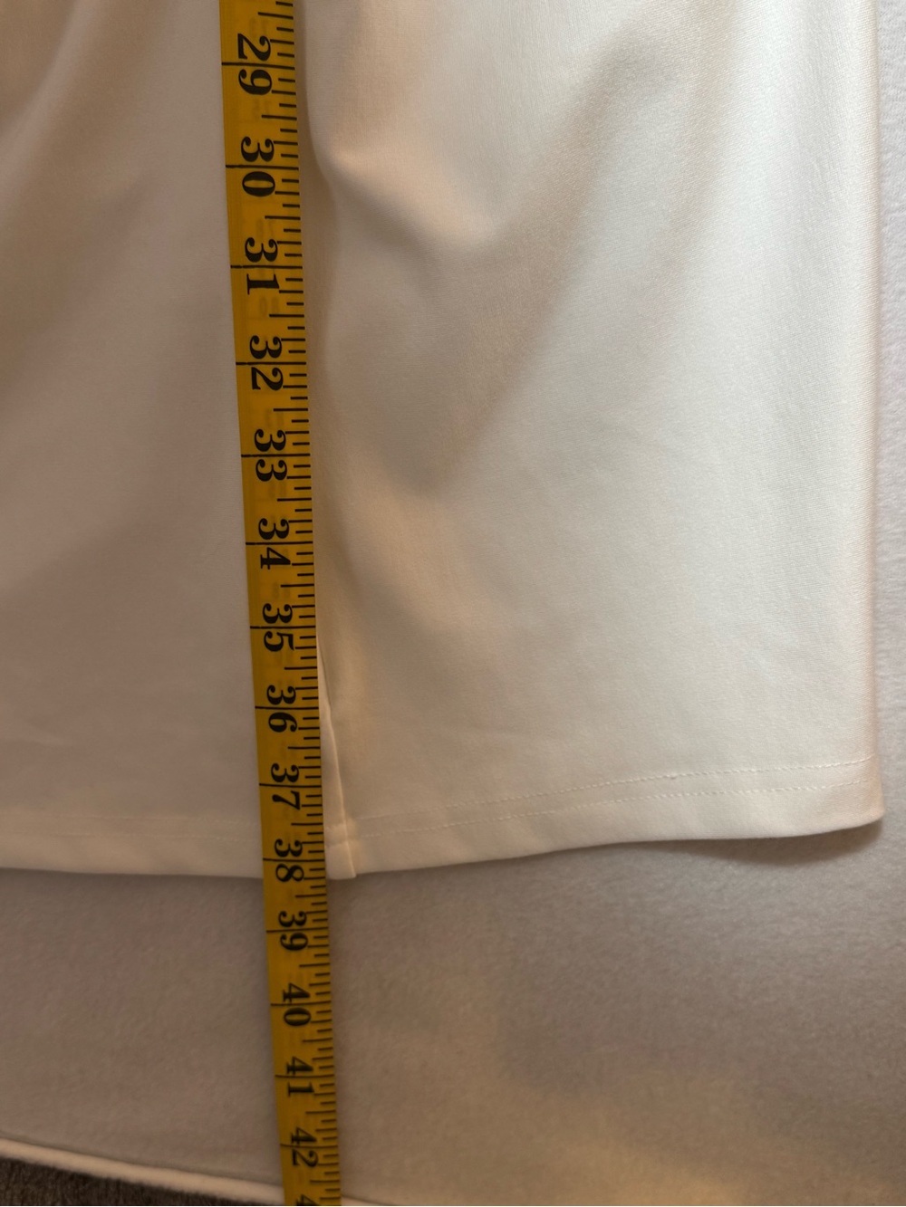 Alieva Dolly Bodycon White One-Shoulder Fitted Ruched Midi Dress with Belt Sz L - Picture 15 of 15